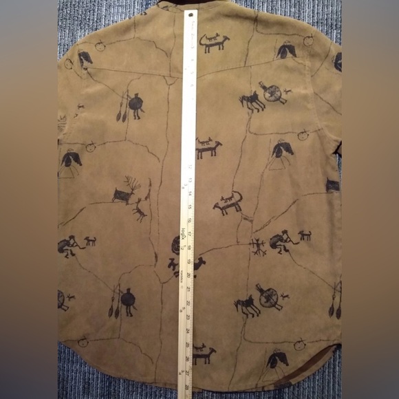 Vintage Chico's light Jacket size L women’s Brown Native - Picture 11 of 11